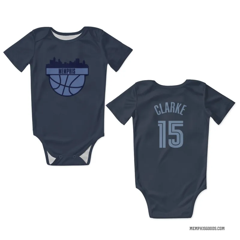 Brandon Clarke  Navy Memphis Grizzlies  Newborn & Infant Bodysuit