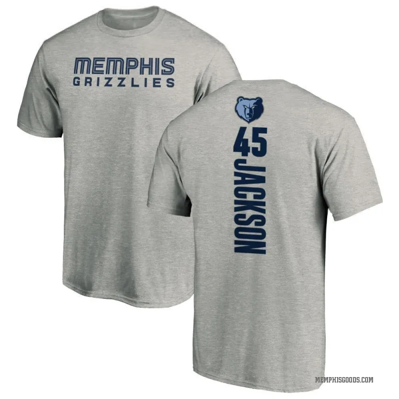 GG Jackson Men's Memphis Grizzlies Ash Backer T-Shirt