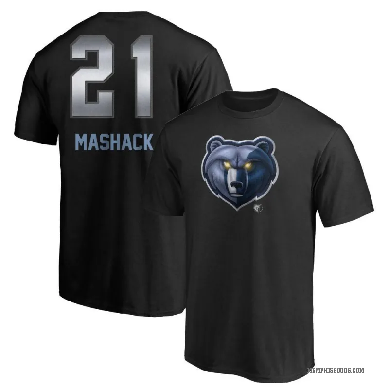 Jahmai Mashack Men's Black Memphis Grizzlies Midnight Mascot T-Shirt