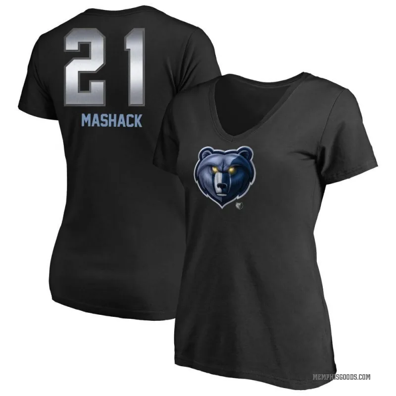 Jahmai Mashack Women's Black Memphis Grizzlies Midnight Mascot T-Shirt