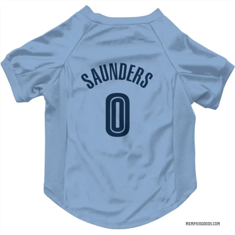 Richie Saunders  Light Blue Memphis Grizzlies  Cat & Dog Pet Jersey