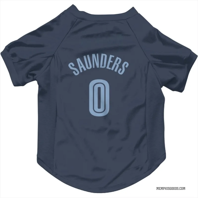 Richie Saunders  Navy Memphis Grizzlies  Cat & Dog Pet Jersey