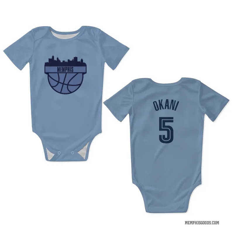 Toby Okani  Light Blue Memphis Grizzlies  Newborn & Infant Bodysuit