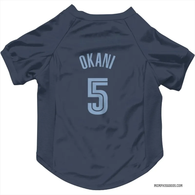 Toby Okani  Navy Memphis Grizzlies  Cat & Dog Pet Jersey